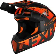 FXR Clutch Evo 2023 Snowmobile Helmet, black-orange, Size XS for Men Black Orange