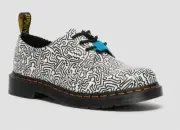 DR MARTENS KEITH HARING 1461 PRINTED LEATHER OXFORD SHOES WOMEN'S SALE!