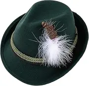 [Dickly] Fedora Hats for Men Derby Bowler Hats Bucket Hats Cosplay Dress Decor Classic Decorative Jazz Hat Curled Brim Cap for Travel Events Outdoor