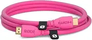 RØDE HDMI-1.5 Premium High Speed HDMI Cable with Ethernet (1.5m/5ft, Pink)