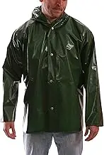 IRON EAGLE J22168.3X Polyurethane/Nylon Jacket with Attached Hood, Size 3X, Green