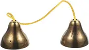 ERINGOGO Vintage Hand Cymbal Bell Thickened Metal Rhythm Hand Bell for Yoga Performance