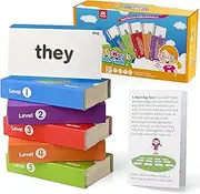 Coogam 520 Sight Words Flashcards Vocabulary Set, Dolch Fry High Frequency Site Word Educational Learning Toy for Pre-k Kindergarten 1st 2nd 3rd Grade Homeschool