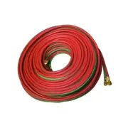 Best Welds Grade R Twin-Line Welding Hose, 3/8 Inches X 50 Ft, Bb Fittings