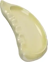 Unique Dumpling Shape Plate Ceramic Serving Dish for Dumplings Appetizers Decor Microwave Safe