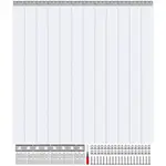 VEVOR Strip Curtain, 96" Height x 72" Width, 0.08" Thickness, 12PCS Clear PVC Strip Door Curtain, Freezer Curtain, Plastic Door Strips for Walk in Fre