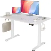 Height Adjustable Electric Standing Desk Computer Desk Home Office Desk - White
