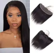13X4 Real HD Lace Frontal Straight Human Hair Ear To Ear Undetected Invisible...