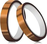Heat Tape for Sublimation,Heat Resistant Tape for Heat Press,Heat Transfer Tape,Sublimation Tape,High Temperature Thermal Tape,Heat Vinyl Press Tape,No Residue 10mm X 33m 108ft (Brown-2 Rolls)