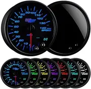 GlowShift Tinted 7 Color 3 3/4 in Dash Speedometer Gauge