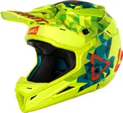 Leatt GPX 4.5 V22 Motocross Helmet, blue-yellow, Size L for Men Blue Yellow