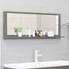 Stylish Bathroom Mirror with Shelf High Gloss Bath Wall Decor Furniture 100cm