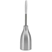 Polder Stainless Steel Toilet Brush Rubber Tip Head Bathroom Caddy 10x43cm