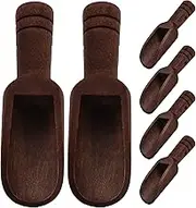 HOLIDYOYO Salt Spoon Mini Scoops for Salt Seasoning Spoon Wooden Handle Portable