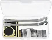 1Set Mountain Bike Tire Repair Kit with Self Adhesive Patches and Metal Rasp for Quick and for Road and Mountain Bicycles