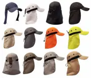Ear Neck Flap Cap Protection Sun Hat Outdoor Activities Adjustable Thin & Light