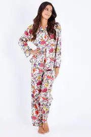 Faye Peacock Long Pj Set--LINU-PEACOCKLON