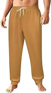 [Generic] Men's Sweatpants, Deep Warm Caramel-205, Polyester Joggers, Sweatpants Jogging Pants for Workout Running