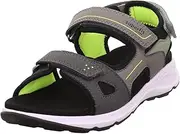 [Superfit] Boys Criss Cross Sandals, Grey light green 2000, 40 EU
