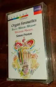Organ Favorites, Simon Preston (Cassette 1990 London) Bach Widor Mozart+ Sealed