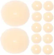 LOORGVEL 12pcs Hair Bun Maker for Women Elegant Hair Donut Styling Tools for Girls for Daily Use