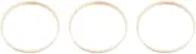 COHEALI 3pcs Bamboo Embroidered Wreaths Embroidery Hoops for Cross Wedding Decor Smooth Fixation for Craft Inner Hoop