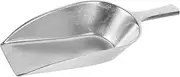 GALPADA Multi Function Aluminium Fodder Shovel Durable Grain Scoop for Livestock Feeding Smooth Edges Lightweight Design for Farms Gardens and Orchards