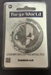 Warhammer 40k Forge World LEGION MKVI SHOULDER PADS IMPERIAL FISTS 10x Heads OOP