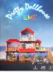 Temi Pretty Dollhouse 7 Room Luxury Villa - DIY Pretty Dollhouse LED Lights