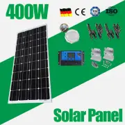 12V 400W Solar Panel Kit Mono Home Caravan Camping Battery Charging Controller