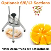 6/8/12 Sections Fruit Citrus Slicing Machine Vegetable Slicer Cutter Wedge Dicer