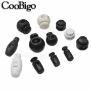 Plastic Cord Lock Ends Rope Toggle Stopper Bungee Ball Backpack Shoeslace Parts