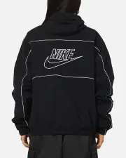 [Nike] Nike Club Athlete Hooded Jacket Black/white/white - Size 2XL 2XL Black/White/Whi