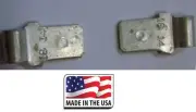 (100) 14-16 Ga Male .250" Tab Flag 90° Wire Quick Connect Terminal Non Insulated