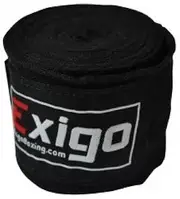 Exigo Boxing Professional Stretch Protection Hand Wraps 2.5M - Black