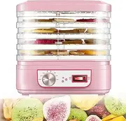 5 Tray Food Dehydrator, 35-70°C Temperature Control Electric Fruit Small Freeze Dryer Machine 360° Ventilation, Snacks Air Dryer for Home Use Food for Food and Jerky Fruits Meat