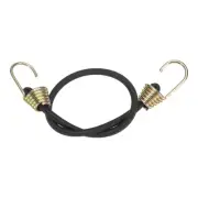 10Pcs Bungee Cord with Hooks 10" Rubber Bungee Cords for Outdoor, Black