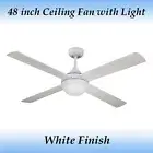Revolve 48 inch - 1200mm Ceiling Fan with Light in White Finish