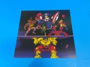 MARVEL SUPER-HEROES INCREDIBLE HULK SPIDER-MAN CAPTAIN AMERICA PIN UP NEW.