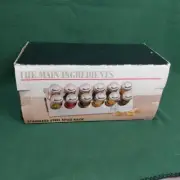 12 Jar Stainless Steel Spice Rack Organizer Double Row Wall Mount or Counter Top