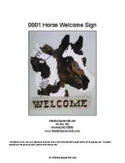 Horse Welcome Sign- Plastic Canvas Pattern or Kit