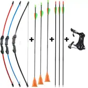 Kids Archery 45" Takedown Bow and Arrow, Arm Guard Set Hunting Target Practice