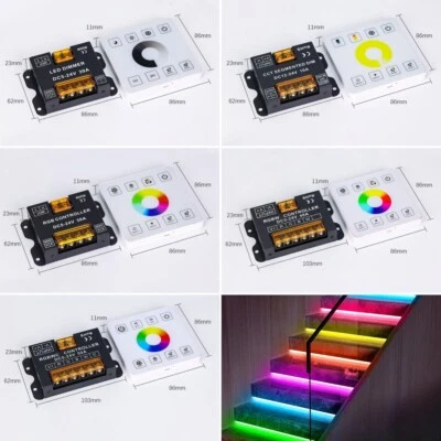 LED Strip Remote Controller Touch Panel Single Color / CCT / RGB / RGBW / RGBWC
