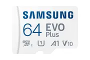 SAMSUNG (EVO PLUS) 64GB MICROD CARD w/ADAPTER, CL10, UP TO 160R MB/s - MB-MC64SA/APC