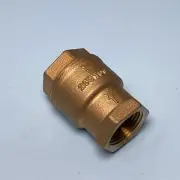 Kitz #36 Bronze Check Valve, 1" NPT Threaded, 250WOG, Silent Type, FPM Disc Z9-A