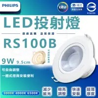 在飛比找momo購物網優惠-【Philips 飛利浦】6入組 RS100 9W D36 