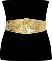 [RMMVJJ] Women Glitter Wide Waist Belt Stretch Elastic Dresses Belts Fashion Club Party Belts