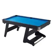 TOPONE 6FT Home Pool Table Foldable Billiard Table Multi Functional Pool Table - Blue Felt