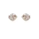 Culturesse Silver 7mm Little Puffer Fish Stud Earrings Kids/Women's Jewellery