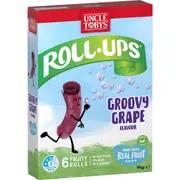 Uncle Tobys Roll-Ups Groovy Grape 6 pack